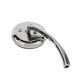 Wyatt Gatling 3-inch round chrome mirror with billet stem