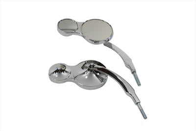 Wyatt Gatling Split Vision round mirror set with decorative segmented frames, shown in multiple sizes