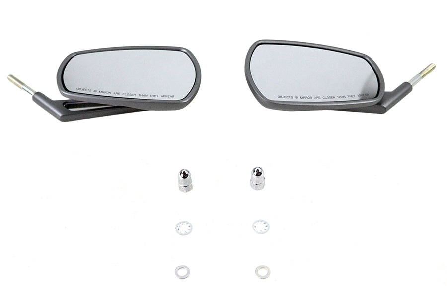 OE Graphite Mirror Set 56000279 for 1965–1974 Harley-Davidson Models