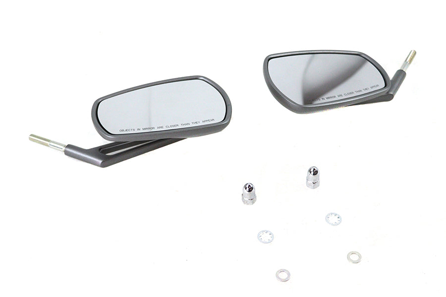 OE Graphite Mirror Set 56000279 for 1965–1974 Harley-Davidson Models