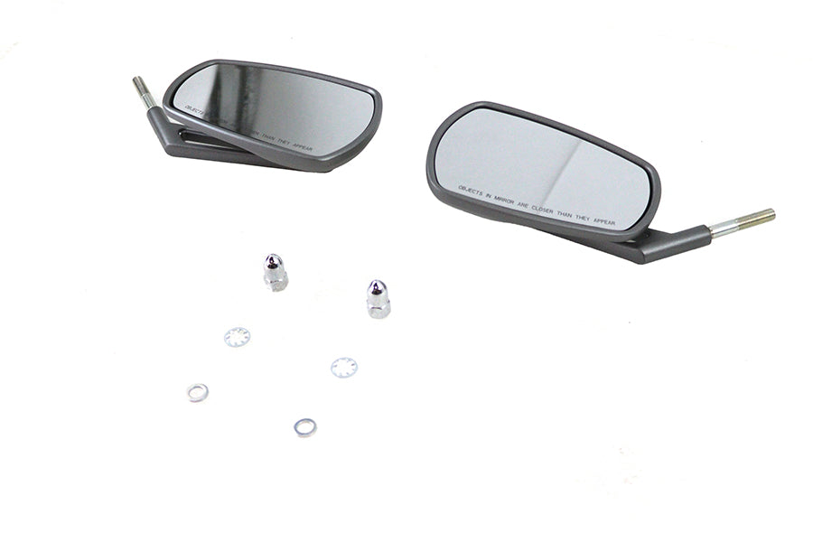 OE Graphite Mirror Set 56000279 for 1965–1974 Harley-Davidson Models
