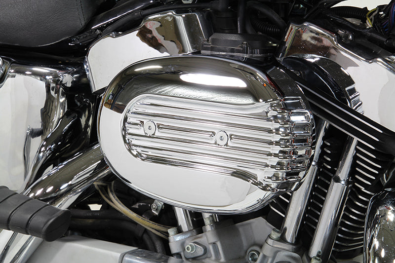 V-Twin Chrome Wyatt Gatling air cleaner assembly 34-1693 for motorcycle fuel and air system