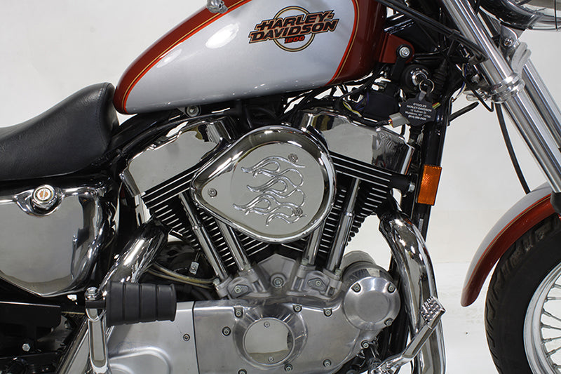V-Twin Chrome Wyatt Gatling air cleaner assembly 34-1702 for motorcycle fuel and air system