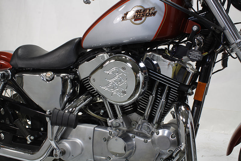 V-Twin Chrome Wyatt Gatling air cleaner assembly 34-1702 for motorcycle fuel and air system