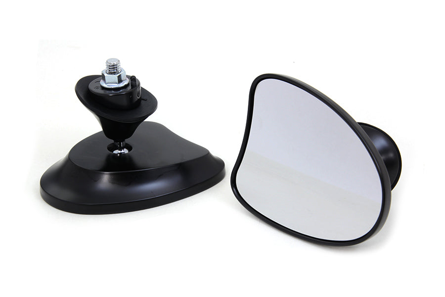 Wyatt Gatling 77886BB4 black mini fairing mirror set for motorcycle.