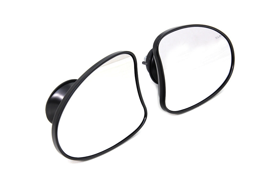 Wyatt Gatling 77886BB4 black mini fairing mirror set for motorcycles