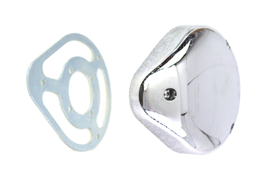 V-Twin 5-inch teardrop Linkert cover kit in chrome, 34-1762a fuel and air system component