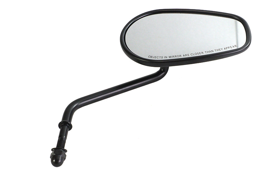 V-Twin 34-1771 right-hand mirror with long stems, chrome finish close-up