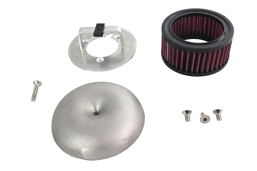 V-Twin round cast air cleaner cover for motorcycle fuel and air system, model 34-1826