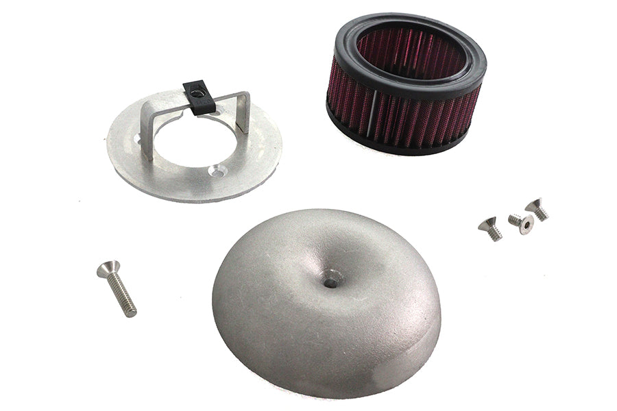 V-Twin round cast air cleaner cover for motorcycle fuel and air system, model 34-1826
