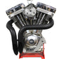 V-Twin Wyatt Gatling teardrop carburetor cover for motorcycle fuel and air systems