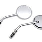 Wyatt Gatling Mini Round Mirror Set in chrome finish on a neutral background