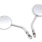 Wyatt Gatling Mini Round Mirror Set in chrome finish, featuring compact circular wall mirrors