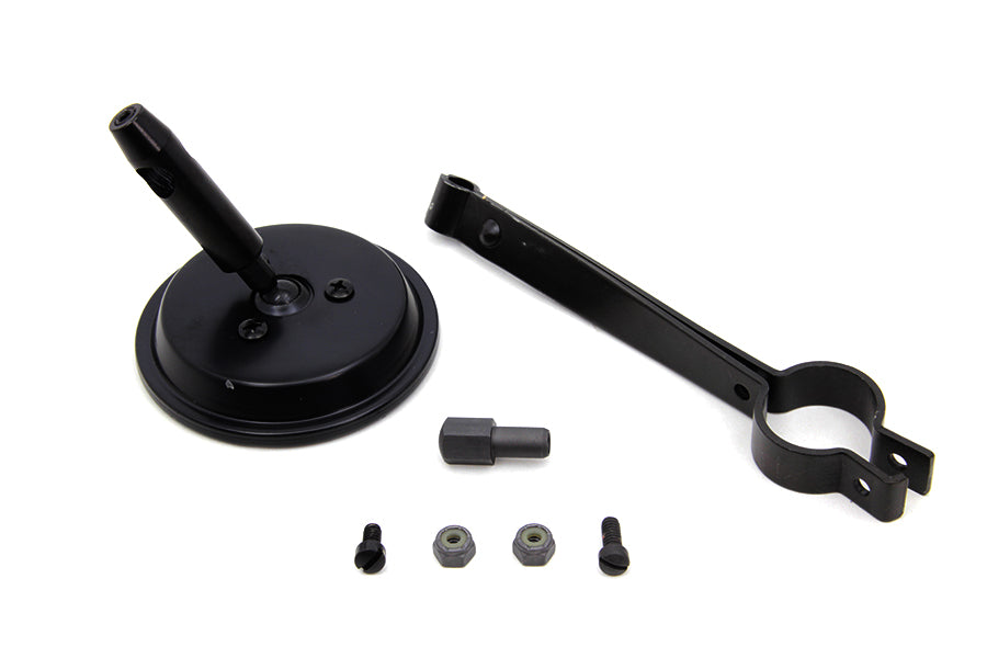 Wyatt Gatling 3-inch black face retro mirror kit with compact round mirror design