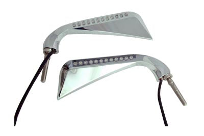 Wyatt Gatling Chrome Evil Eye LED mirror set with decorative eye-shaped design
