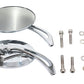 Wyatt Gatling 77004B4 oval mirror set with billet spear stem 马会