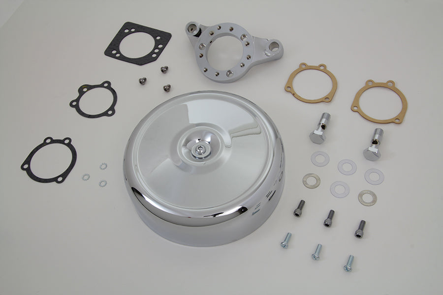 V-Twin Chrome Wyatt Gatling Air Cleaner Assembly 34-1859