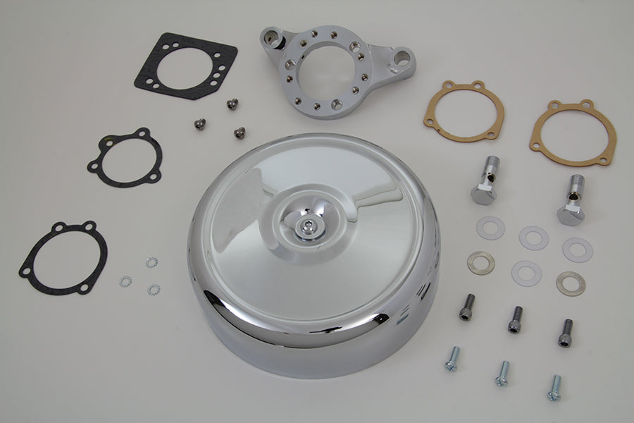 V-Twin Chrome Wyatt Gatling Air Cleaner Assembly 34-1859