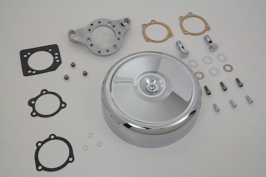 V-Twin Chrome Wyatt Gatling Air Cleaner Assembly 34-1859