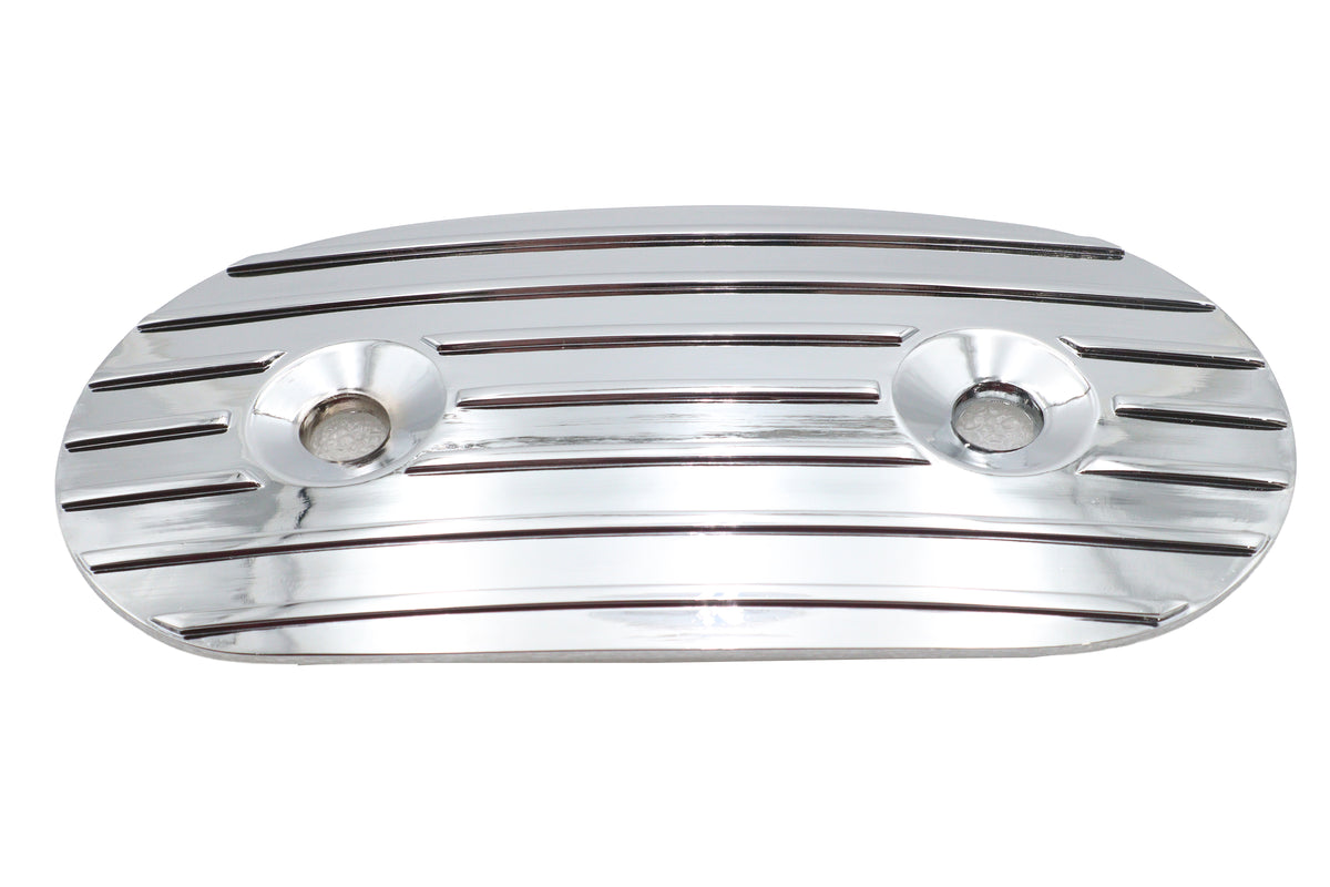 V-Twin 63967C chrome oval air cleaner insert for Harley-Davidson XLH fuel and air system