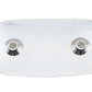 V-Twin 63967C chrome oval air cleaner insert for Harley-Davidson XLH fuel and air system