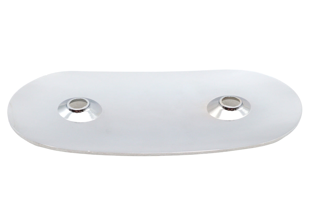 V-Twin chrome oval air cleaner insert for Harley-Davidson XLH