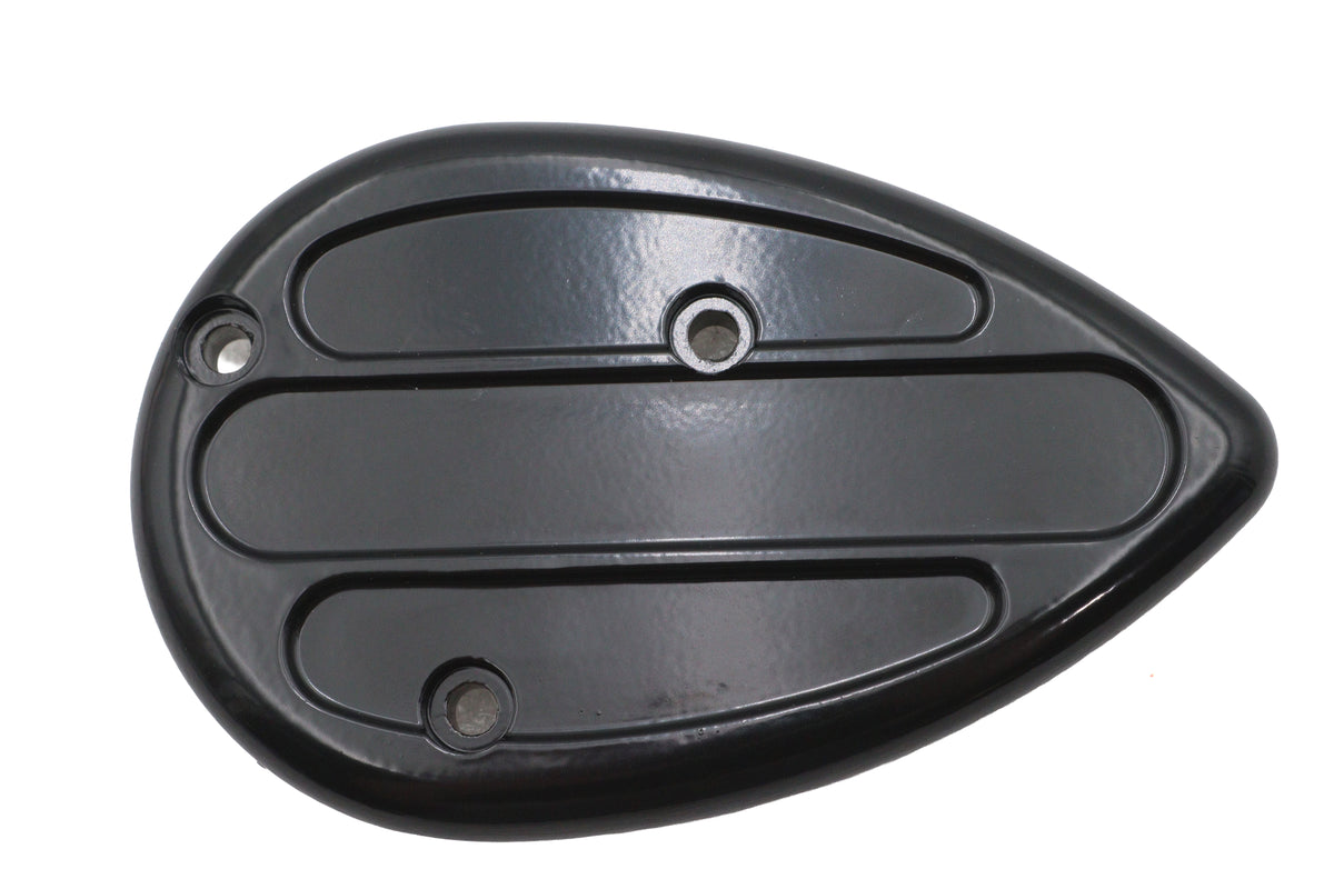 V-Twin 78954B black Shorty carburetor bird deflector for motorcycle fuel and air system