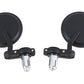 Wyatt Gatling Cafe Style Mirror Set in black, featuring two decorative wall mirrors