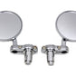 Wyatt Gatling Cafe Style Mirror Set in chrome finish