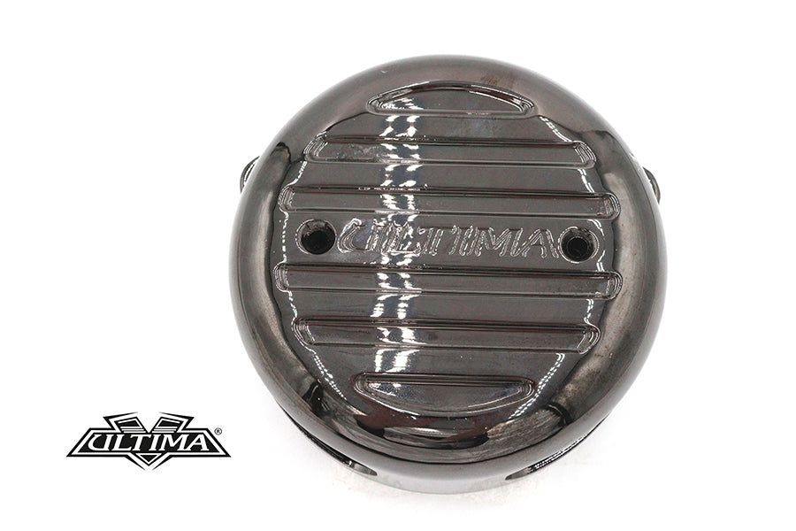 Ultima 12-14 Free Flow Milled Air Cleaner Kit in polished finish for motorcycle fuel and air systems
