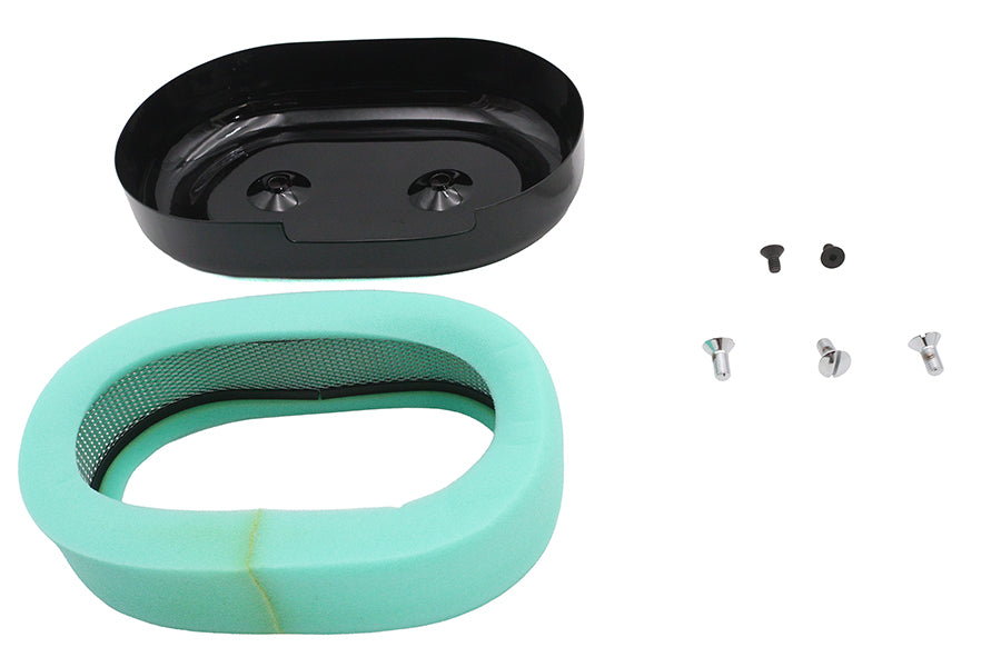 V-Twin M8 black oval air cleaner cover kit, 34-2119d.jpg