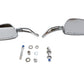 Wyatt Gatling chrome teardrop mirror set with sleek reflective frames
