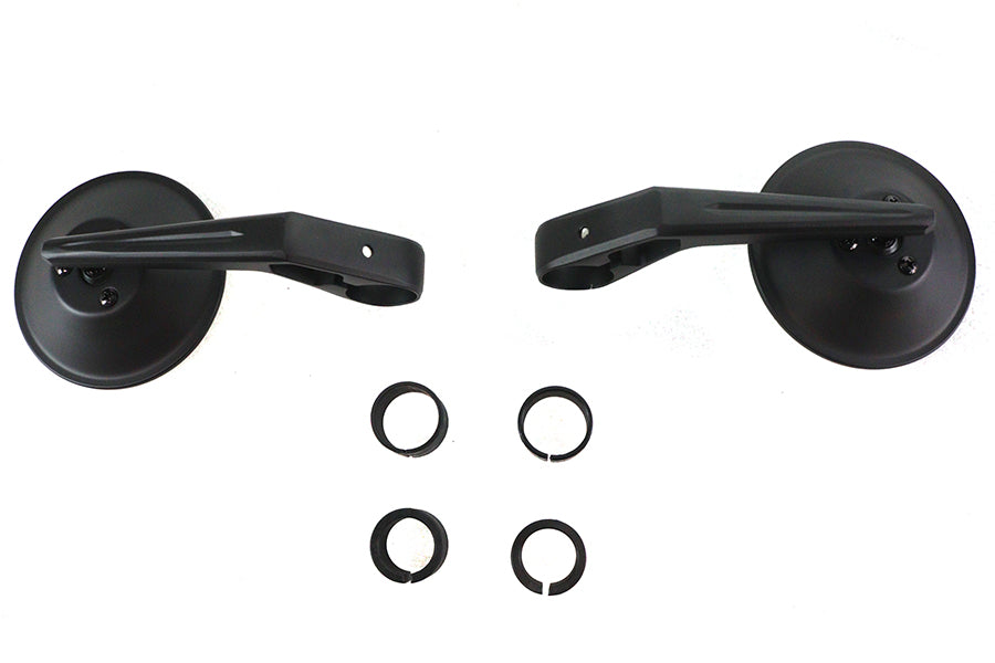 Wyatt Gatling black round mirror set, product 34-2144, shown against a plain background