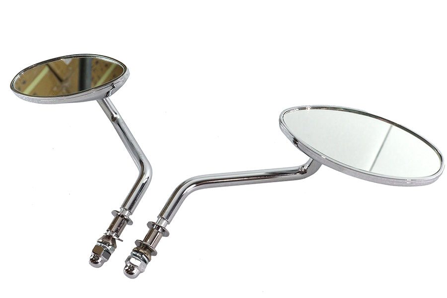Wyatt Gatling 72314 chrome oval mirror set with sleek reflective frames