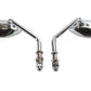 Wyatt Gatling 72314 chrome oval mirror set with sleek reflective frames