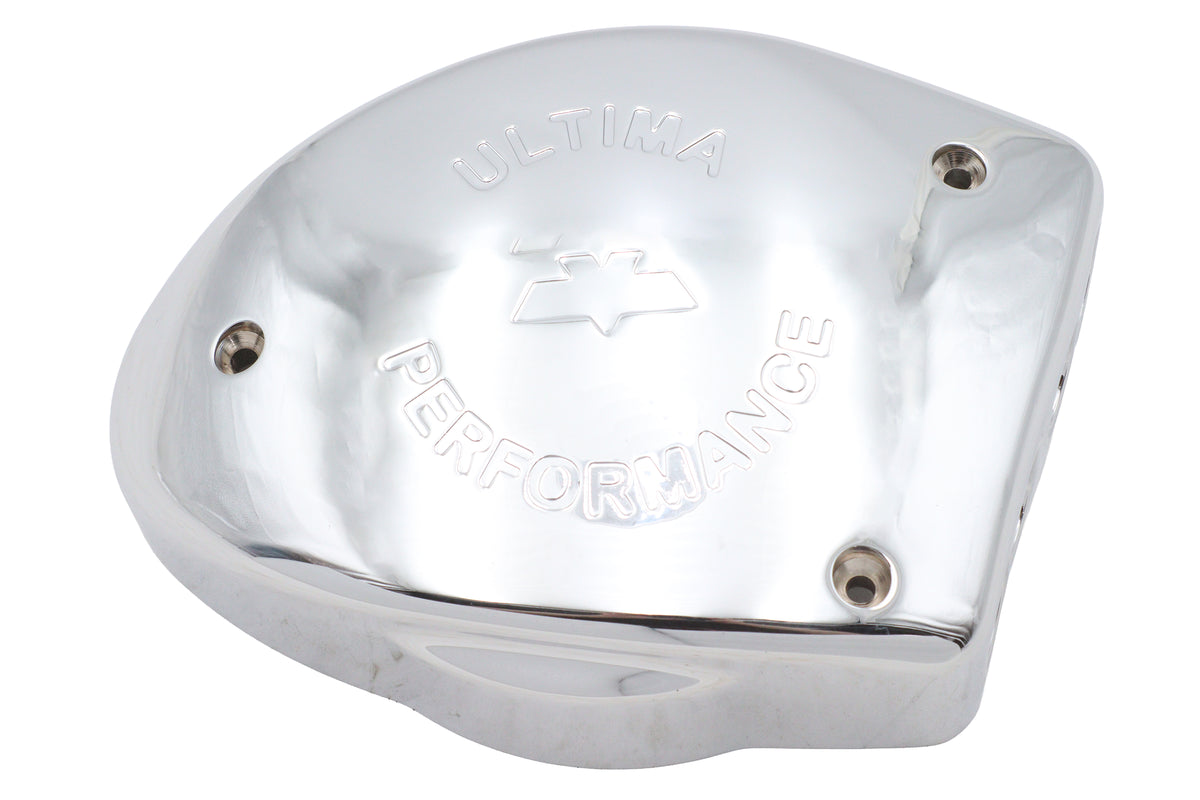 Ultima 12-150 Chrome Air Cleaner Cover for motorcycle fuel and air system