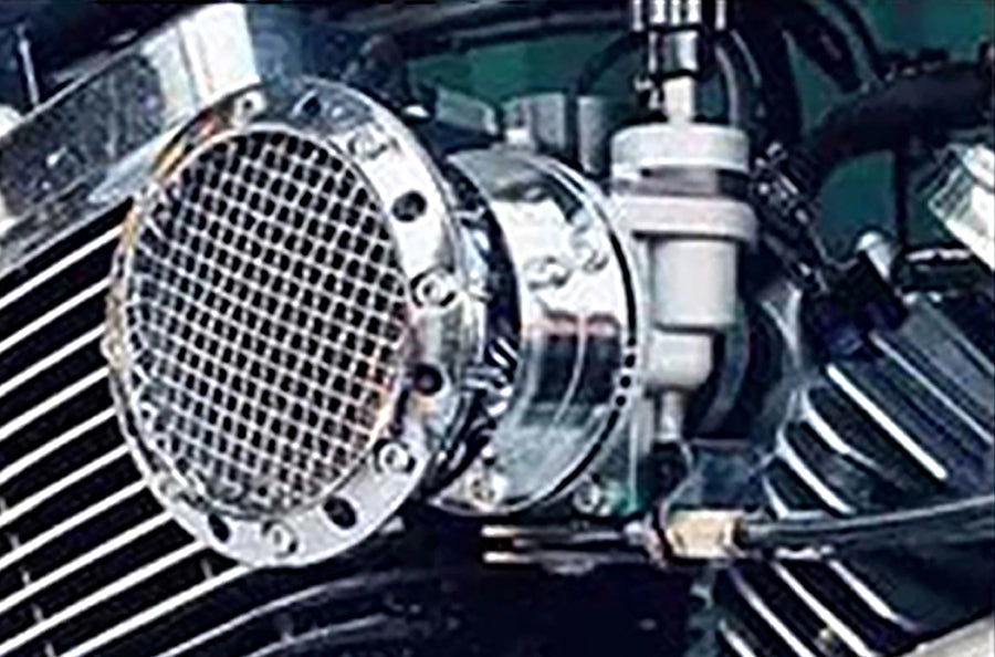 Ultima Screened CV Velocity Stack Chrome fuel and air system component  