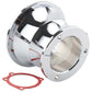 Ultima Screened CV Velocity Stack Chrome for motorcycle fuel and air system