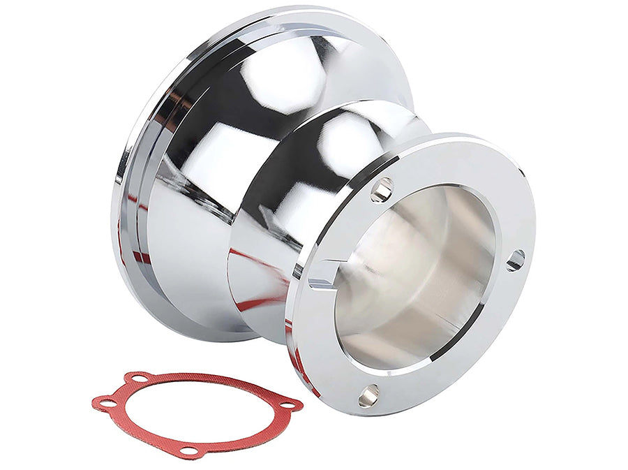 Ultima Screened CV Velocity Stack Chrome for motorcycle fuel and air system