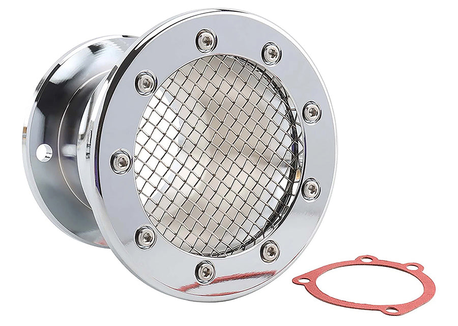 Ultima Screened CV Velocity Stack Chrome fuel and air system component