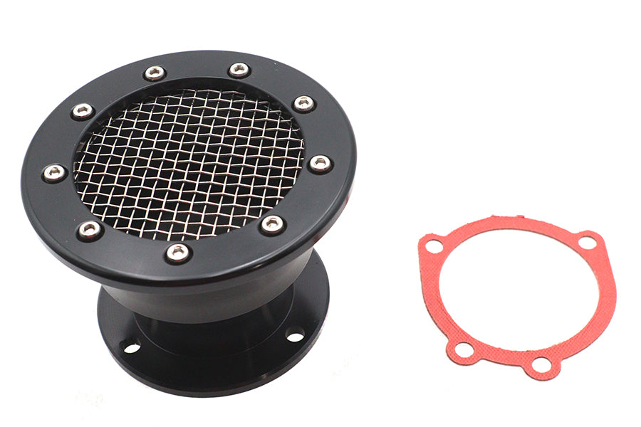 Ultima Screened CV Velocity Stack Black 34-2344 for motorcycle fuel and air systems
