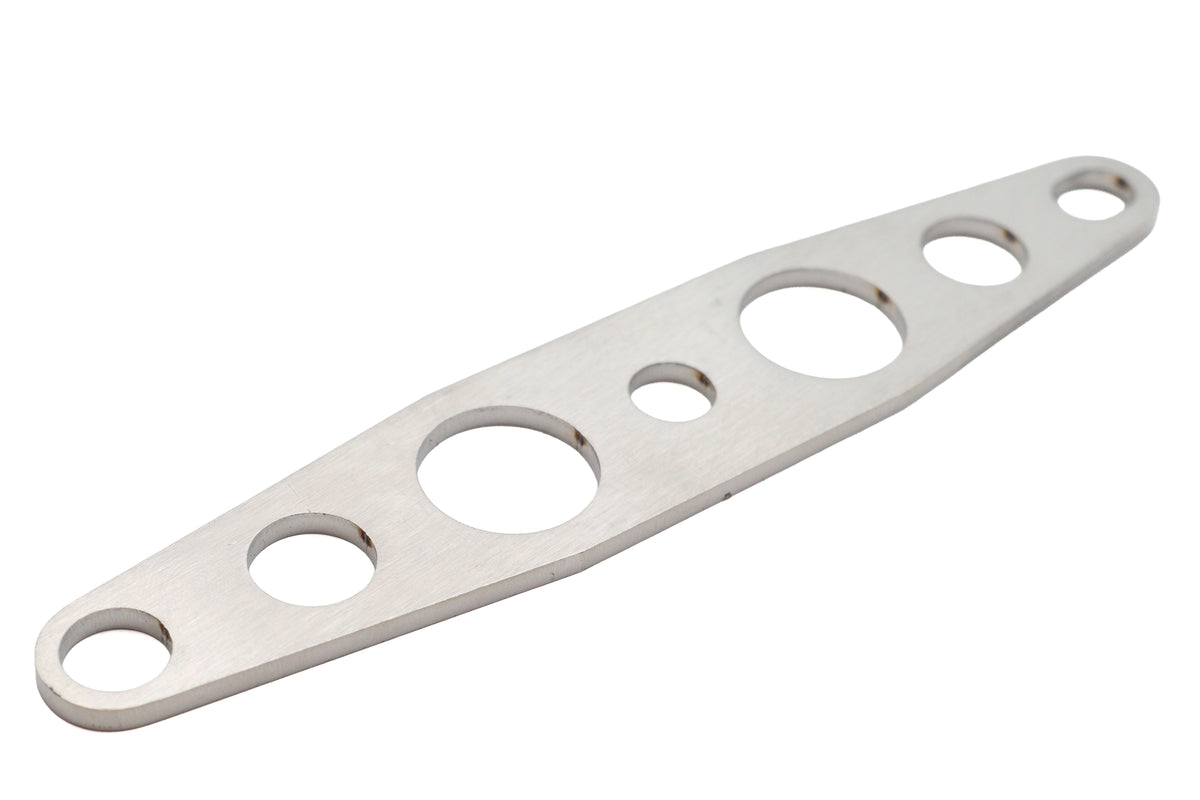 V-Twin D-3358 stainless steel carburetor support bracket for motorcycle fuel and air system