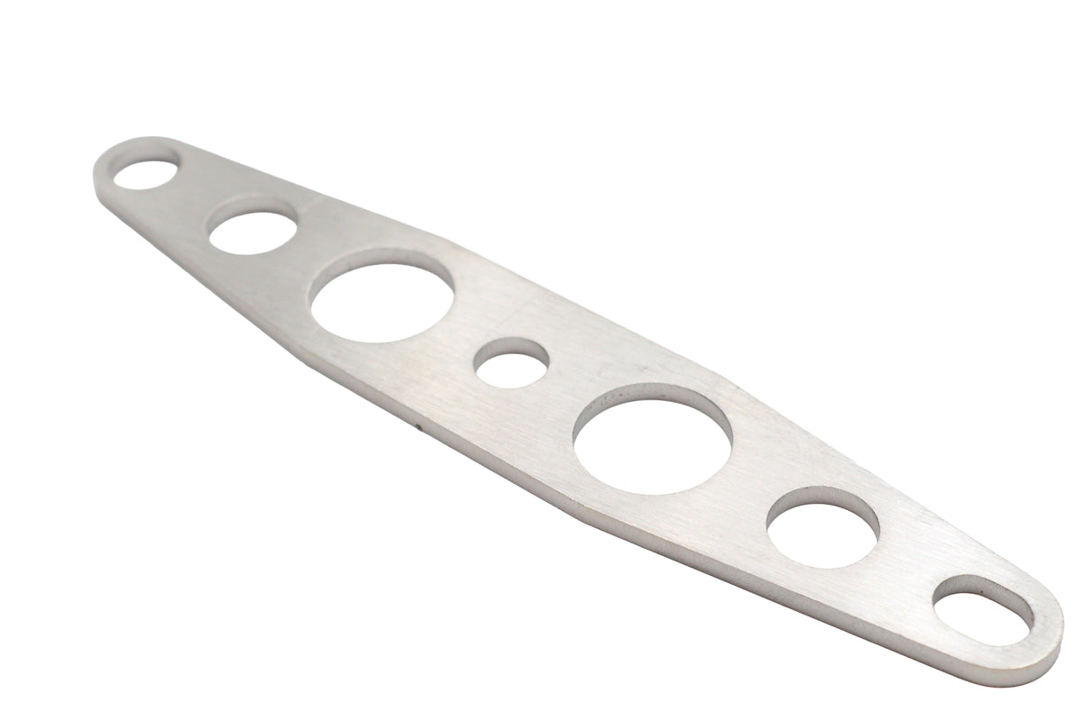 V-Twin D-3358 stainless steel carburetor support bracket for motorcycle fuel and air systems