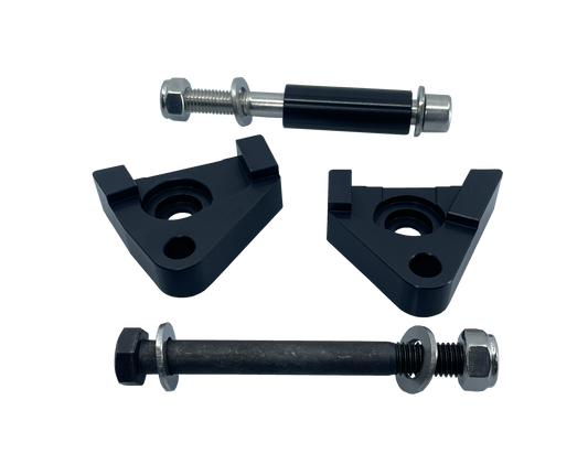 PSR 1.5-inch drop lowering link in black for Yamaha YZF-R3 and MT-03 suspension setup