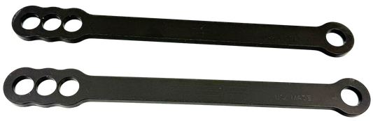 PSR lowering link with 1/2- to 4-inch drop, black suspension component for Kawasaki