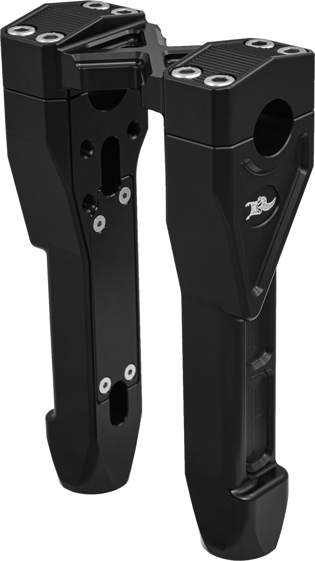 KENS FACTORY KFR-04 10-inch straight black NL1-inch X riser for motorcycles
