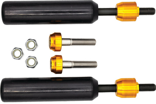 SANTORO FABWORX SF50003 gold shock mount sliders for Dyna 2009–2017