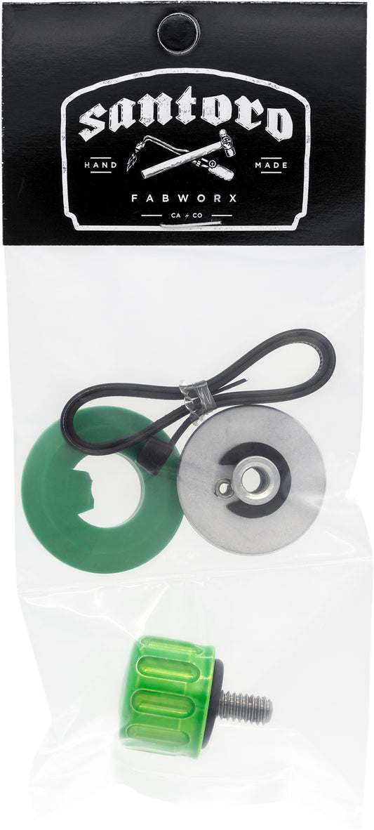 SANTORO FABWORX SF20009 green seat screw close-up