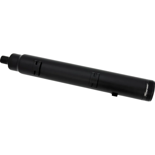 Rinehart Racing 4.5-inch Indian Black/Black Traditional mufflers, pair of motorcycle exhaust mufflers