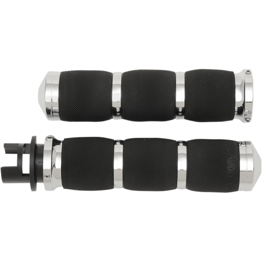 AVON GRIPS Grip Air Cush Indian Chrome motorcycle handlebar grips 0630-1496